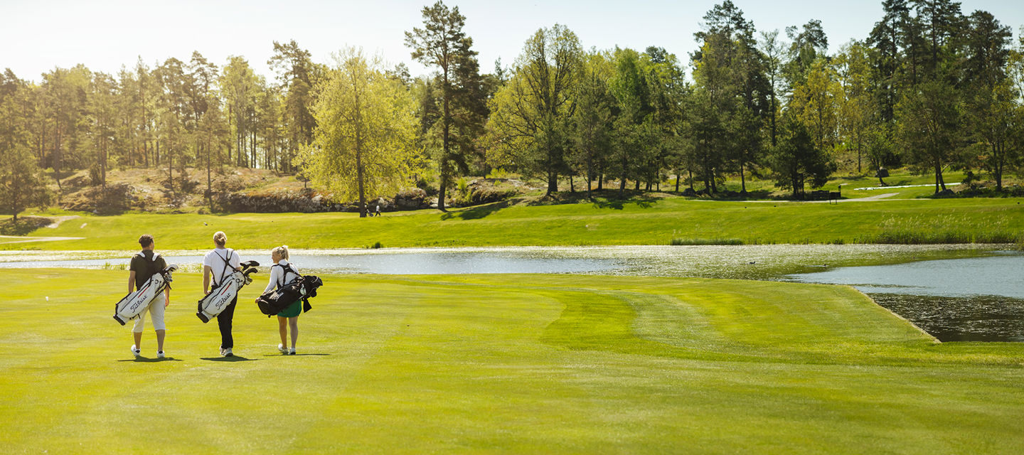 Vacker golfbana på Värmdö