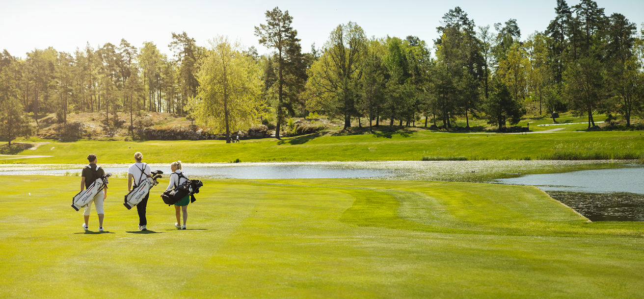 Vacker golfbana på Värmdö